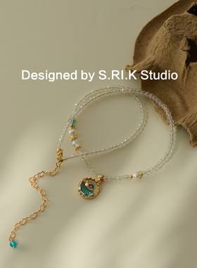 十里间小清新串珠项链锁骨链