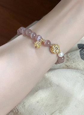 十里间猫眼石手链文艺手串