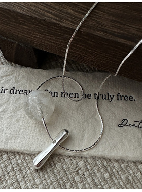 十里间【925银｜雪花白水晶】简约通勤s925银项链百搭通勤毛衣链