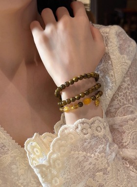 十里间金光黄昏天然石手链