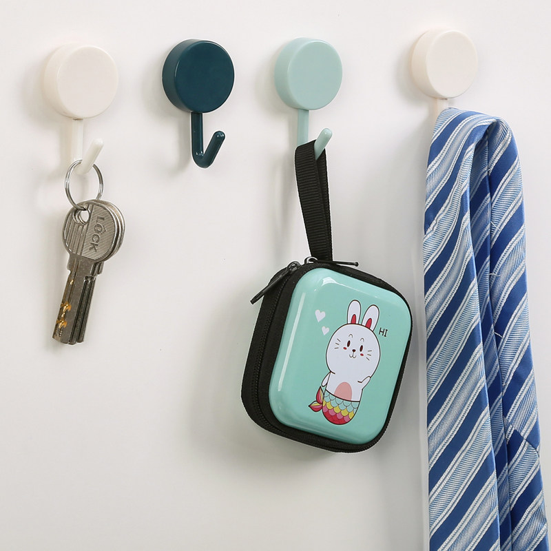 简约圆形强力挂钩无痕结实耐用不掉粘钩瓷砖玻璃挂钩毛巾挂钩,淘宝优惠券,粉丝福利购,淘宝优惠卷