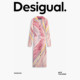 Desigual blogger's same style 25 autumn and winter new printed embroidered slim stretch knitted dress