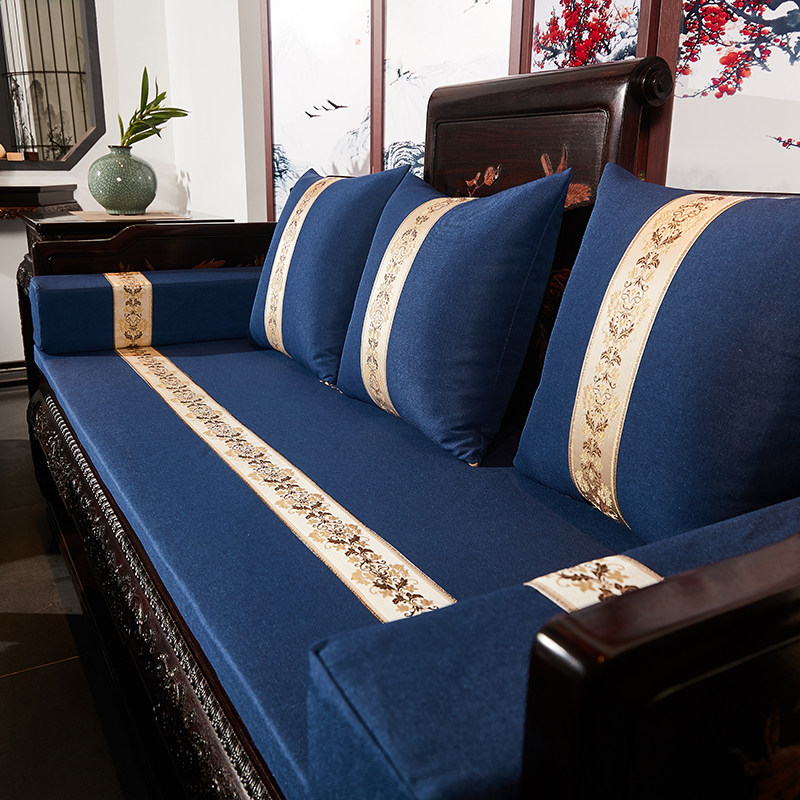 红木沙发坐垫亚麻海绵新中式椅垫餐椅太师椅罗汉床定制防滑可拆洗,淘宝优惠券,粉丝福利购,淘宝优惠卷