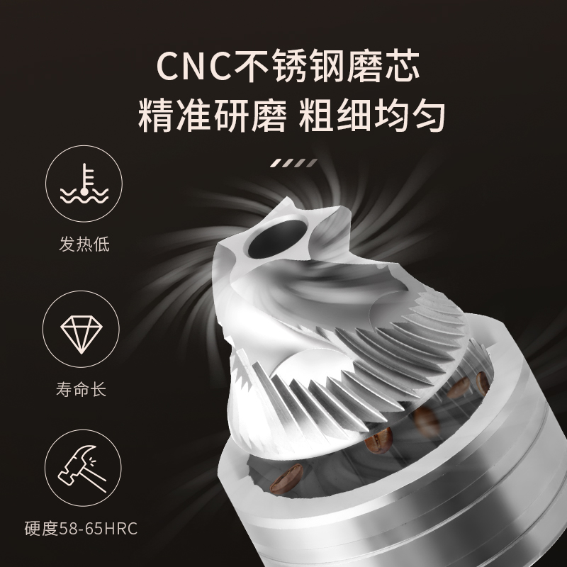 CLITON手摇咖啡磨豆机器具意式手动研磨机手冲机家用手磨 - 图0