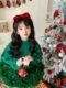 Girls tutu skirt suit burgundy star bunny skirt knitted sweater red Christmas and New Year clothes puffy princess skirt