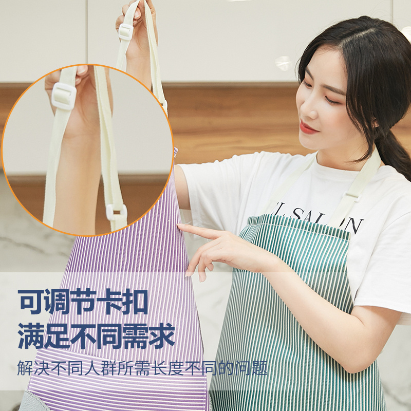 茶班家居旗舰店时尚围裙女可爱厨房工作服长袖外套罩衣大人冬季防油防水家用男士3