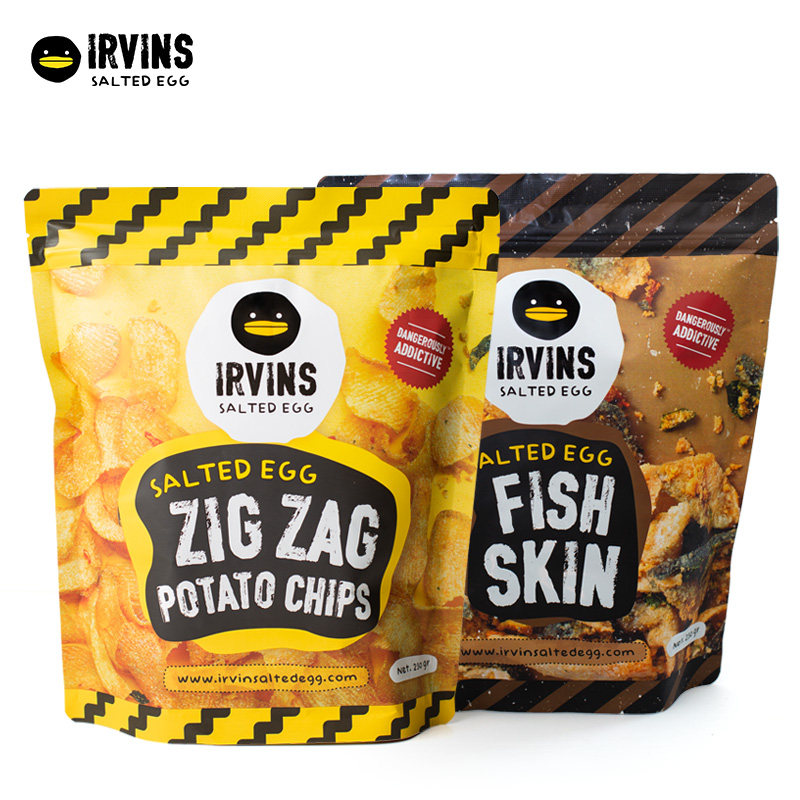 irvins新加坡进口咸蛋黄波浪*薯片 IRVINS海外膨化食品