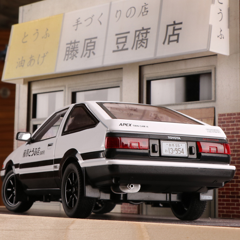 ae86车模头文字D仿真合金汽车模型藤原豆腐店男生礼物摆件玩具车-图2