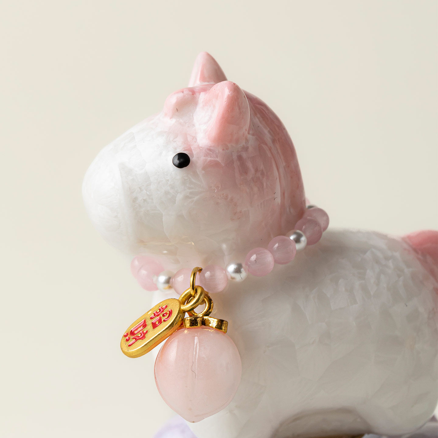 蕴华堂结晶釉小萌马客厅玄关桌面转转摆件可爱卡通动物创意礼物,淘宝优惠券,粉丝福利购,淘宝优惠卷