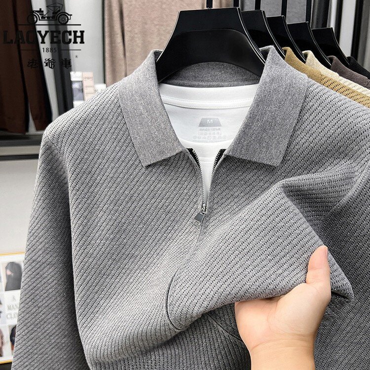 Classic car autumn new style lapel knitting