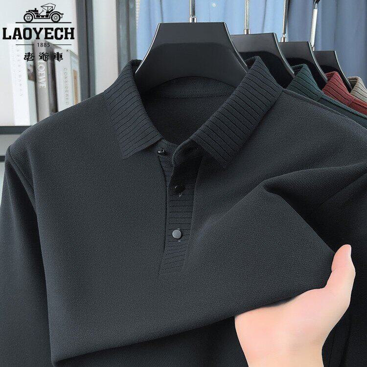 Classic car autumn new long sleeve polo