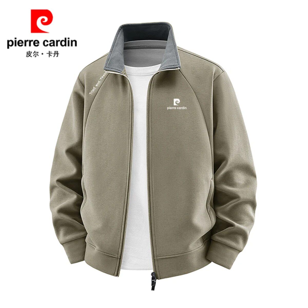Pierre Cardin cardigan sweatshirt men's coat autumn