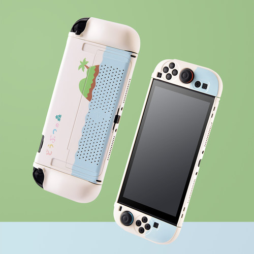 适用任天堂Switch2保护壳NS2代游戏机硅胶软壳手柄保护套Switch2收纳包动森配件收纳盒全包外壳Switch2保护套 - 图3