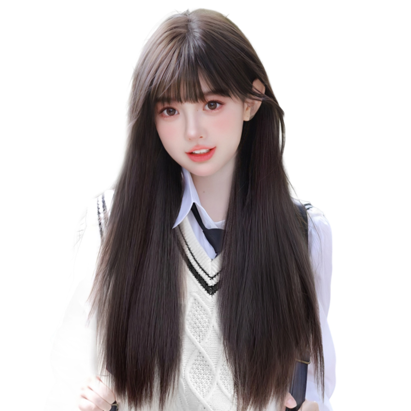 假发女全头套减龄黑长直2023升级大头皮任意分缝无痕仿真发假发套 - 图3