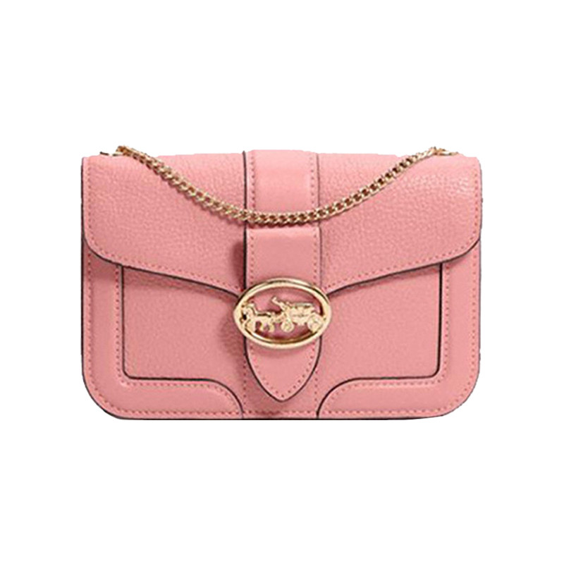 COACH 蔻驰 GEORGIE 女士链条斜挎包单肩包 金属马车标