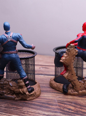 蜘蛛侠树脂摆件收纳笔筒