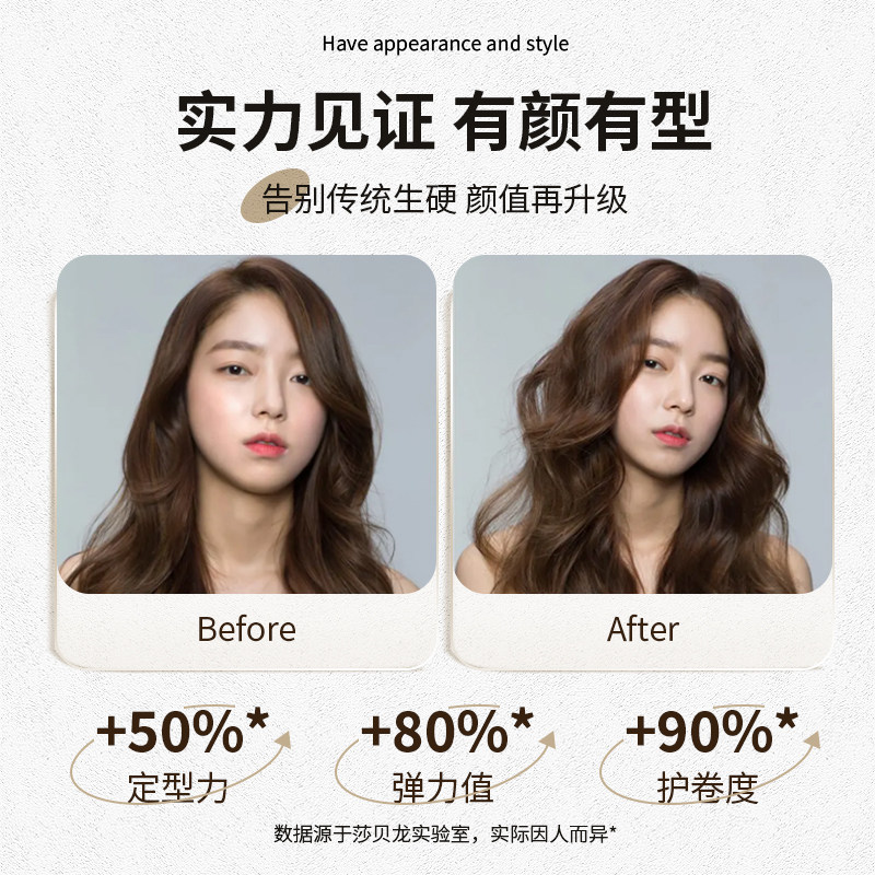 专业泡沫金瓶莎贝龙定型烫弹力素 莎贝龙头发造型