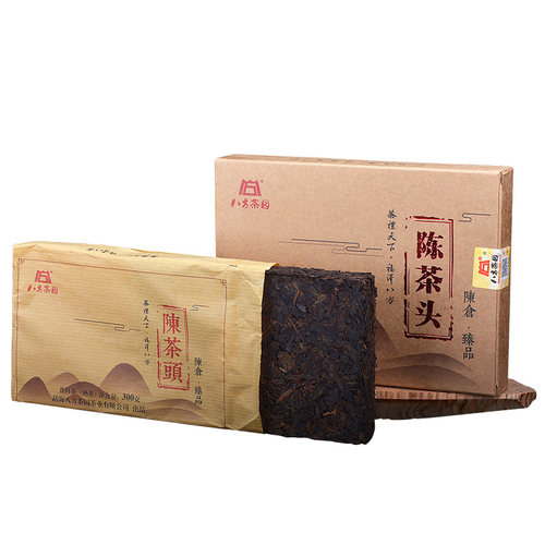 八方茶园 2020年陈茶头熟茶砖300克 云南勐海老茶头甜润厚滑普洱 - 图3