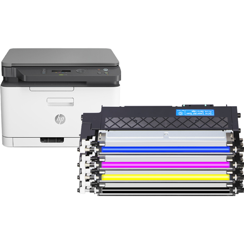 【原装品质】适用惠普178nw打印机硒鼓179fnw粉盒118A墨盒HP Color Laser MFP M178nw彩色激光复印机墨粉碳粉 - 图1