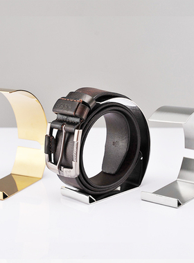 样板间用不锈钢皮带架子皮带展示架男女士皮带架腰带架子陈列道具