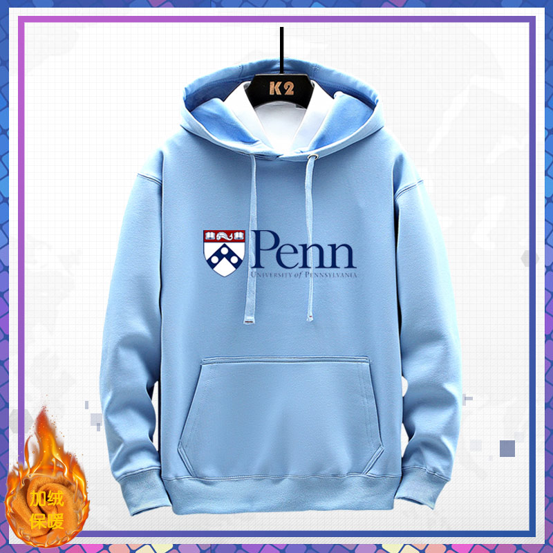 宾夕法尼亚大学休闲连帽卫衣秋冬季纪念品校服宾大UPennne - 图3