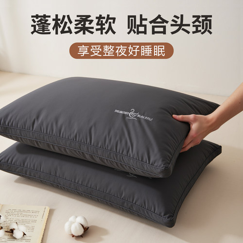 2026新款新疆长绒棉枕头护颈椎助睡眠枕头枕芯一单只一对装家用男 - 图0