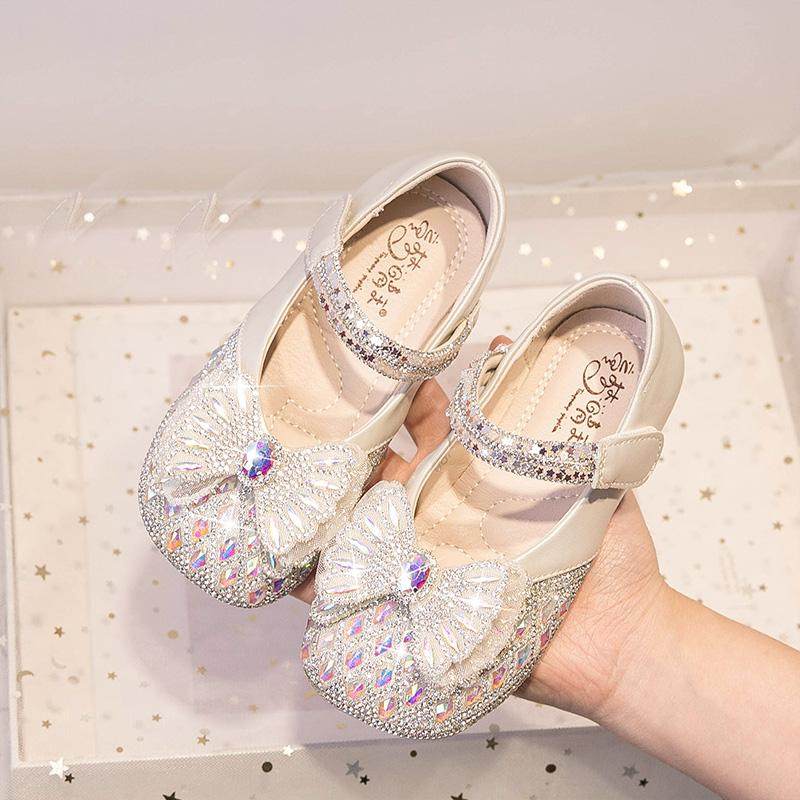 女童公主鞋2025春秋款新款女宝宝儿童鞋子水晶鞋软底皮鞋演出单鞋,淘宝优惠券,粉丝福利购,淘宝优惠卷