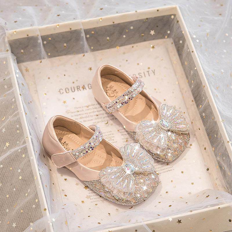 女童公主鞋2025春秋款新款女宝宝儿童鞋子水晶鞋软底皮鞋演出单鞋,淘宝优惠券,粉丝福利购,淘宝优惠卷