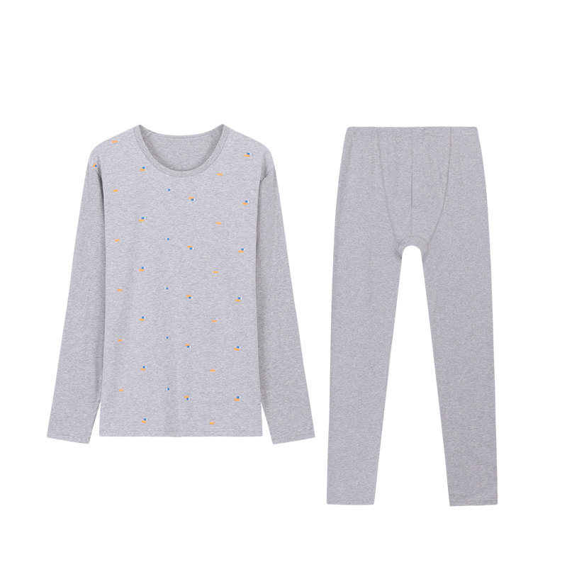 初想男士套装纯棉青少年薄款秋衣 初想服饰保暖套装