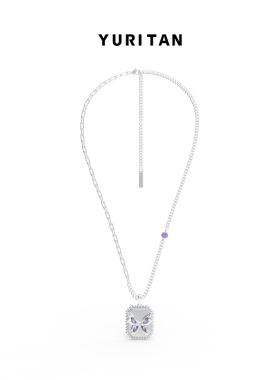 蝴蝶方牌新生系列项链