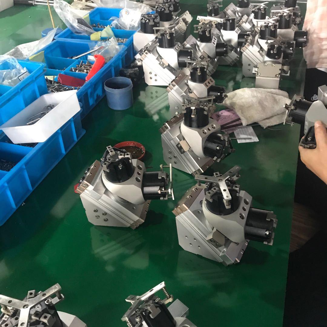 气动数控机床自动化桁架机械手上下料换向180度旋转夹持气缸 - 图1