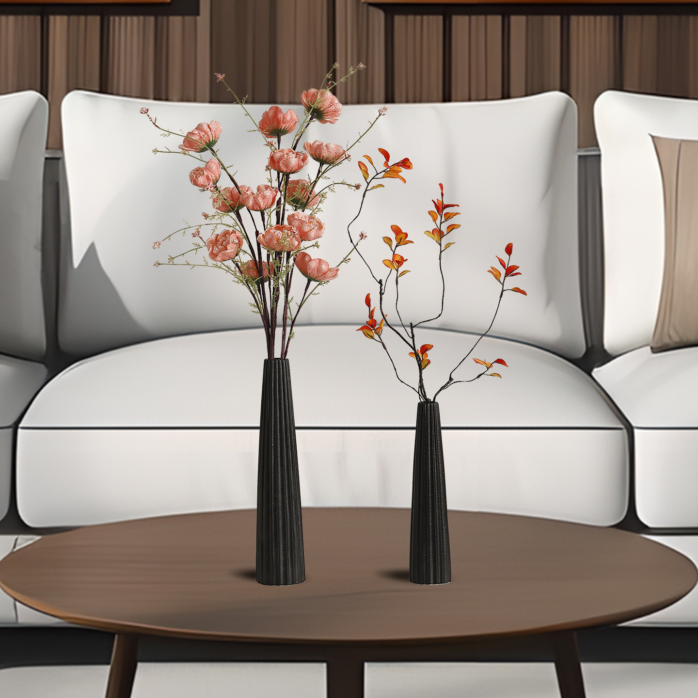 现代简约陶瓷花瓶客厅插花仿真花鲜花水培茶几餐桌面艺术感装饰品,淘宝优惠券,粉丝福利购,淘宝优惠卷