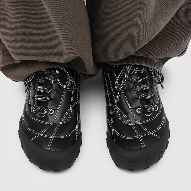 【轻奢品质】多元维度线条赛车鞋男休闲运动鞋通勤圆头板鞋德训鞋,淘宝优惠券,粉丝福利购,淘宝优惠卷