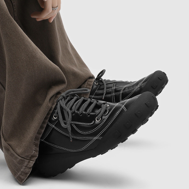 【轻奢品质】多元维度线条赛车鞋男休闲运动鞋通勤圆头板鞋德训鞋,淘宝优惠券,粉丝福利购,淘宝优惠卷