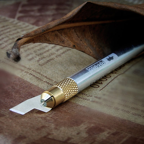 犀牛金属雕刻刀 手机贴膜铲胶美工刀拆苹果8 x 11pro后盖玻璃刀片 - 图0