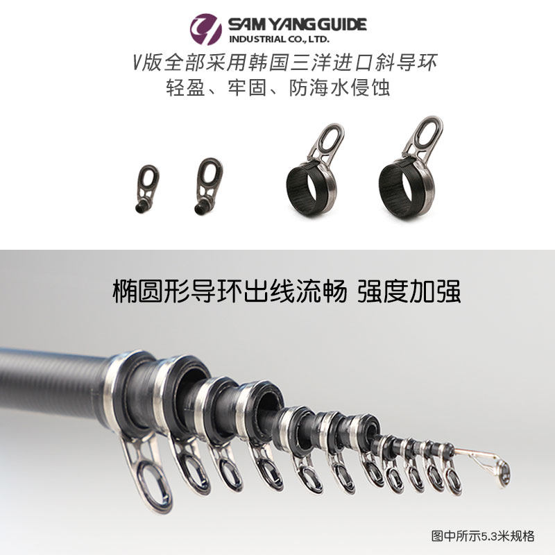 苏凝香矶钓竿海钓竿0.8 1.5 2 3号黑鲷杆碳素长节矶竿斜导环滑漂,淘宝优惠券,粉丝福利购,淘宝优惠卷