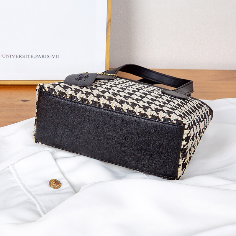 千鸟格2025秋冬新款女包日韩手提包单肩斜挎包时尚百搭高质感小包,淘宝优惠券,粉丝福利购,淘宝优惠卷