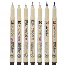 Japan SAKURA CHERRY BLOSSOM NEEDLE TUBE PEN FINE ART SPECIAL WATERPROOF HOOKING LINE PEN COMPLETE WATERCOLOR DRAWING INK LINE COMIC LINE SKETCHING SKETCH SKETCHING BRIEF STROKE SKETCH DRAWING PEN CAP CLOTHING