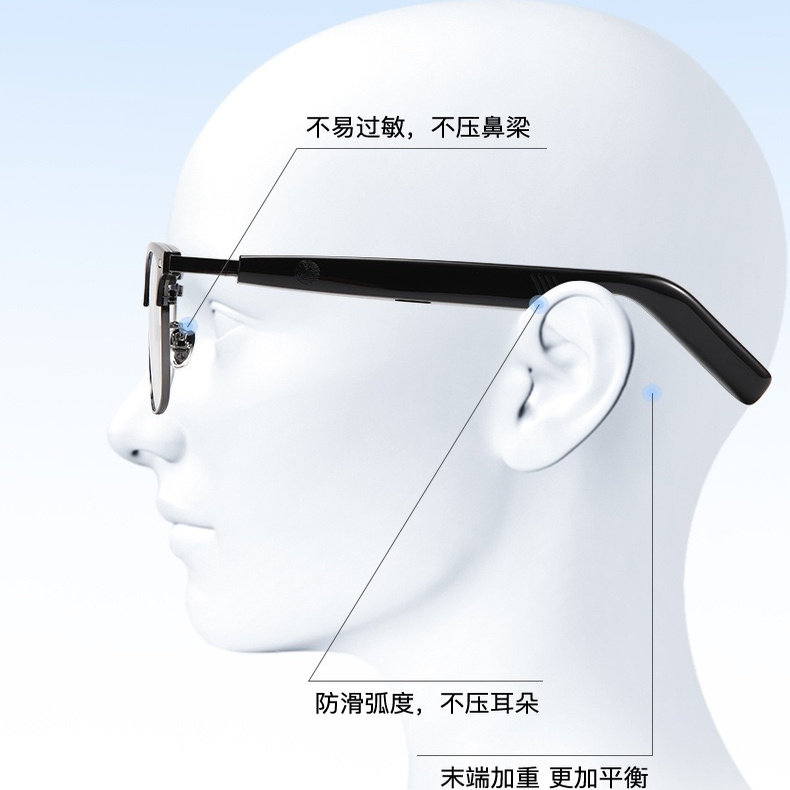 蓝牙耳机智能眼镜防蓝光上班工作听歌打电话听音乐听小说半开放式2025年新款户外运动黑科技感光变色太阳眼镜,淘宝优惠券,粉丝福利购,淘宝优惠卷