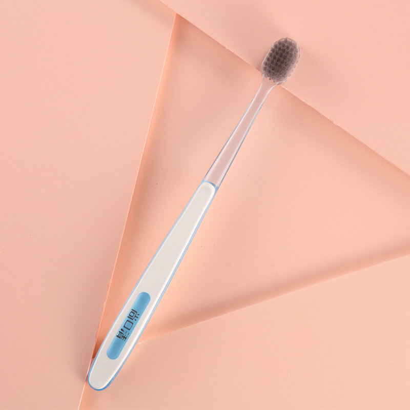 扬州三峰尚口清软毛羽柔大宽头网红超细超软情侣家庭装牙刷3027 - 图2