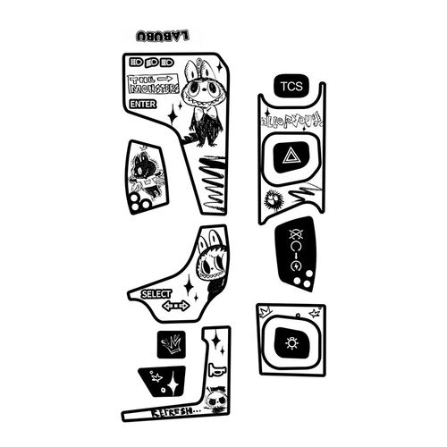 适用于26款钱江闪600 V2Classic按键贴改装贴纸车把装饰贴膜配件 - 图3