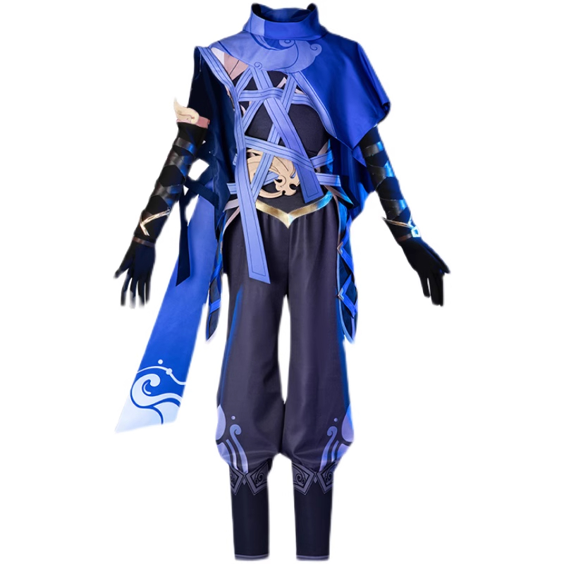 王者荣耀澜cos服刺客鲨之猎刃假发鞋子道具澜cosplay服装全套男女 - 图3