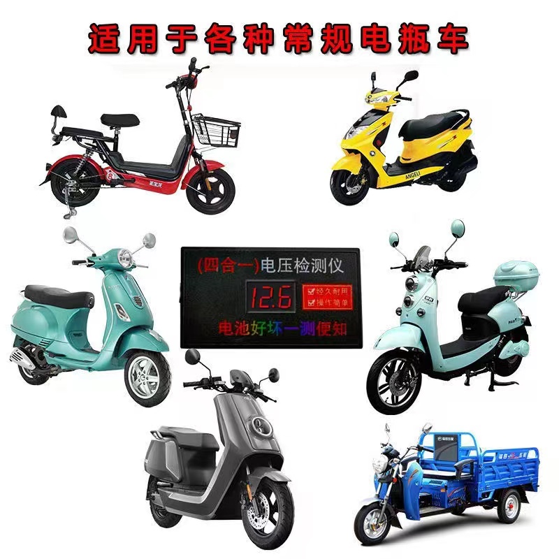 电压检测仪测量电池好坏天能超威通用搭配修复液12v24v48v72v电压 - 图0