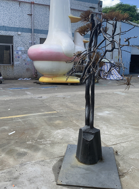 接来图定制不锈钢玻璃钢景观雕塑