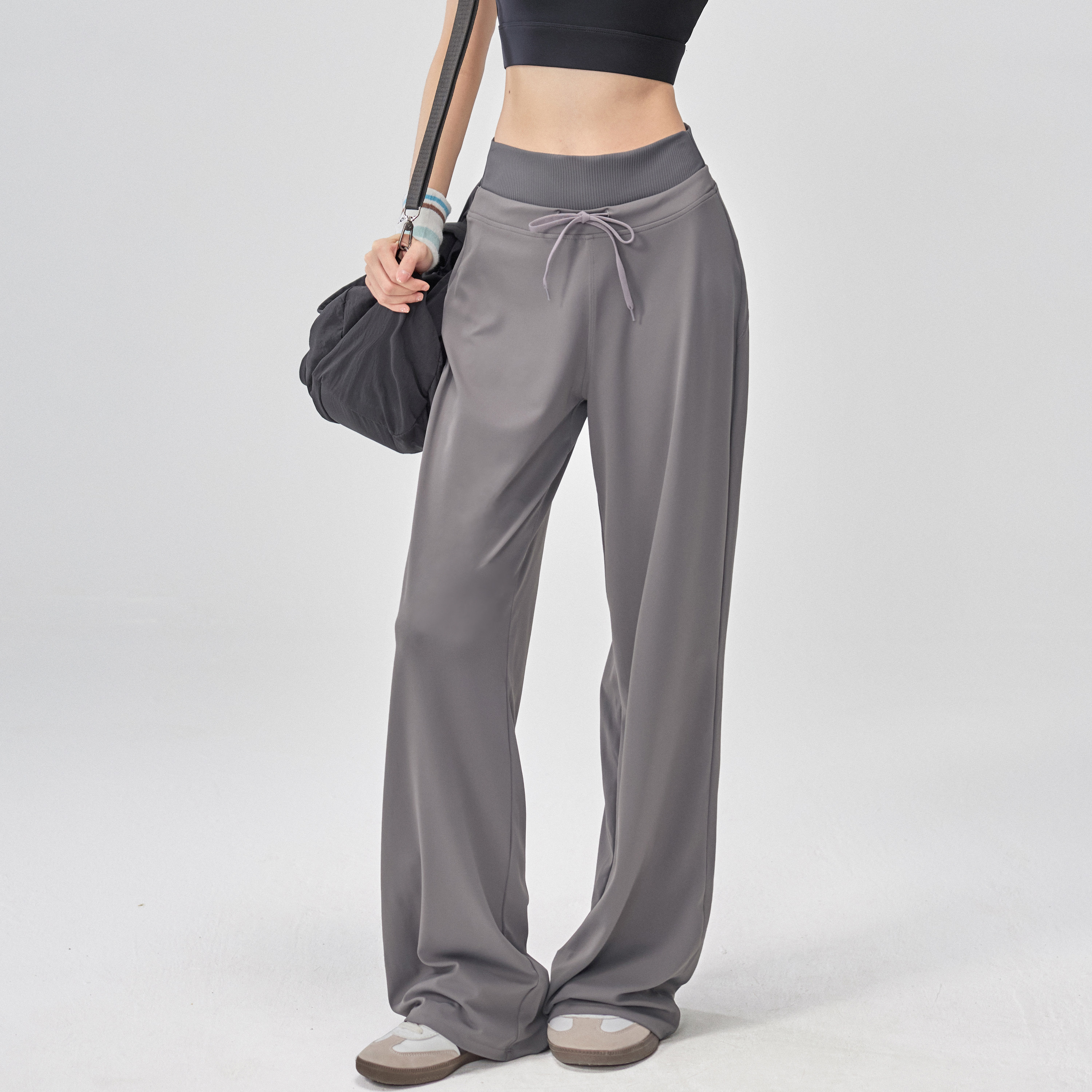 秋季瑜伽长裤女普拉提训练宽松直筒健身裤速干运动阔腿裤,淘宝优惠券,粉丝福利购,淘宝优惠卷