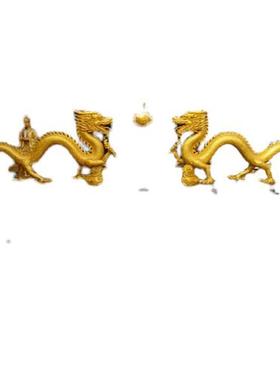 喷水龙头玻璃钢雕塑神话龙中国龙二龙戏珠铸铜雕像公园林摆件现货