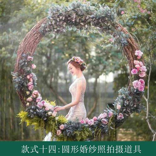 巴厘岛网红创意鸟巢秋千户外同款爱心吊篮景区打卡婚纱照拍摄道具 - 图1