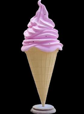 户外仿真雪糕甜品冷饮奶茶店摆件商场甜甜圈玻璃钢冰淇淋装饰雕塑