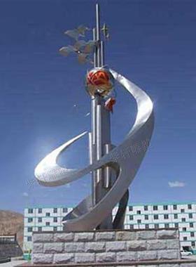 定制大型金属校园不锈钢雕塑雕像城市广场房地产园林创意景观摆件