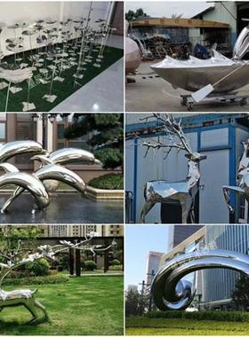 定制不锈钢雕塑厂家直销玻璃钢卡通ip摆件城市广场景观大型雕塑